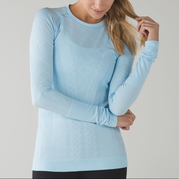 lululemon light blue long sleeve